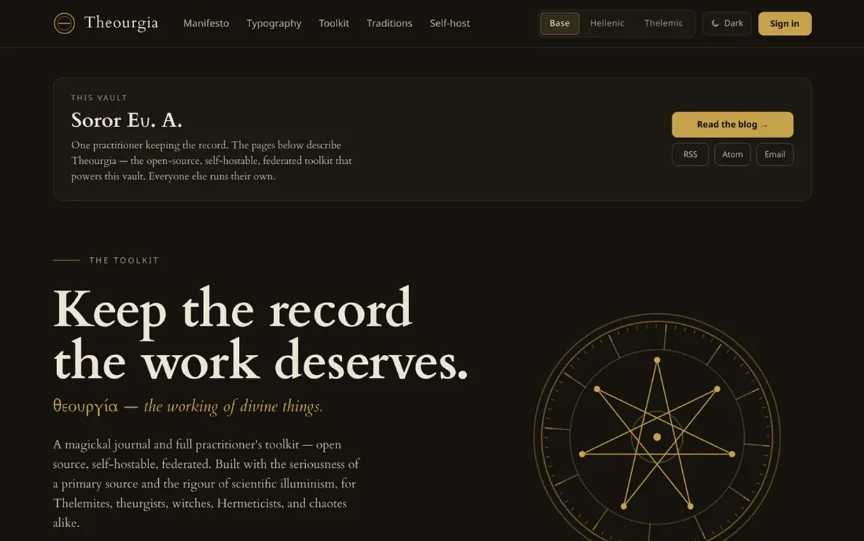Theourgia interface